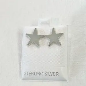 Sterling Silver 925 Star Stud Earrings Celestial Jewelry