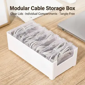 Modular Cable Storage Box with Individual Cases – No More Tangled Cables