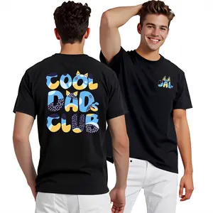 👔   Cool Dads Club Double-Sided Print Blue Tee, Funny Husband Shirt, Perfect Valentine & Father’s Day Gift for Men! # TikTokShop. # TikTokMadeMeBuyIt. #  FunnyValentine # ViralTees