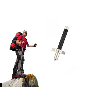 Multifunctional Trekking Pole Premium Alloy Steel Walking Poles Set Ultralight Adjustable 3-Section Telescopic Hiking Stick with Cushioned Handles Non-Slip Grip for All-Terrain Stability