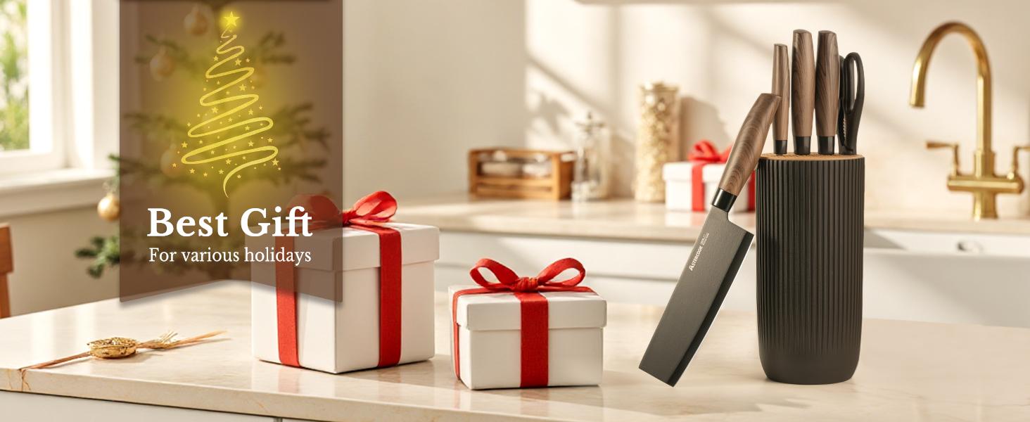 【The pioneer woman knife set】Astercook 6-piece stainless steel knife set that is highly contagious, anti-rust, and can be cleaned in the dishwasher. It is sharp. valorant beta knife Block