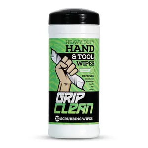 Heavy Duty Cleaning Wipes, Hands, Tool, & Surfaces, Auto Mechanics & Tool Cleaner Wipes- Citrus Scent Remove Grease, Oil (72ct) Household Gift Dad