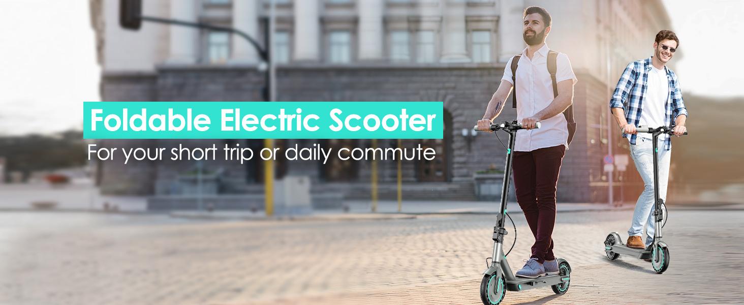 350W Powerful Motor Electric Scooter for Adults & teenagers,  Long Range 14-22 Miles,Max.speed 19Mph,3-speed adjustable, 36V 7.8A/10.5Ah Battery Portable Foldable Commuting E-Scooter with smart app control