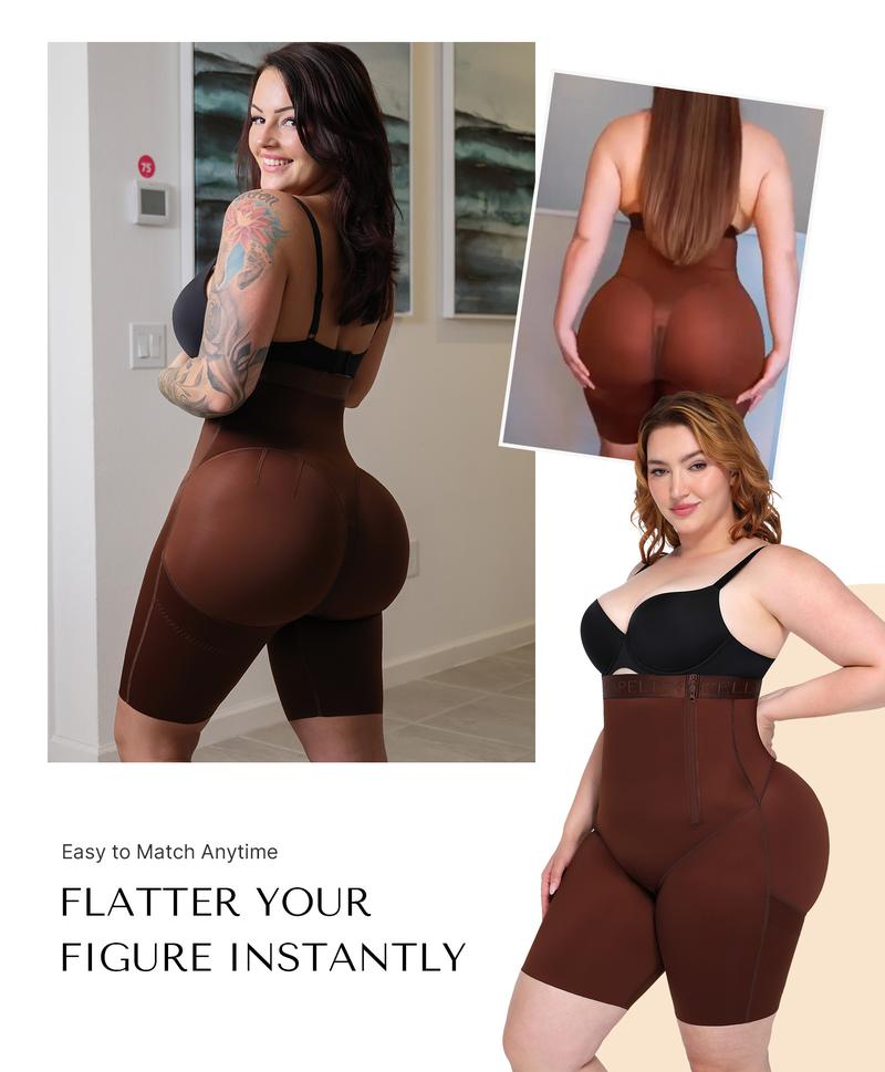 Shapellx AirSlim Brand Logo Shaping High-Rise Shorts Tummy Tucking Butt Lift Comfort Shapewear Basic Fajas Colombianas Womenswear
