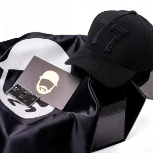 Barbas Hats 77 Black Cap Full Box - Stylish & Comfortable Adjustable Baseball Cap for Men & Women - Versatile Fit for Casual Outings - Modern Design & Sustainable Fashion