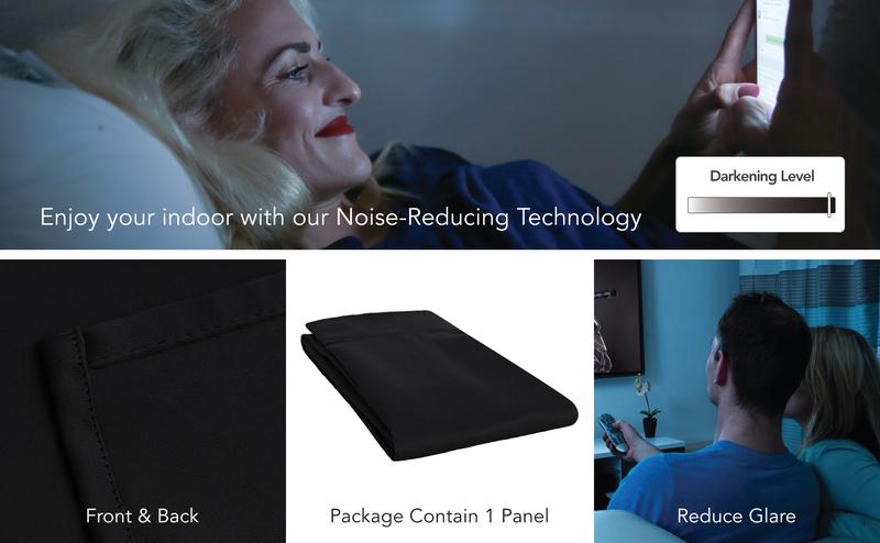 Blackout Curtains ( 1 Panel ) Deconovo Solid Room Darkening Thermal Insulated Blackout Grommet Window Curtain for Living Room