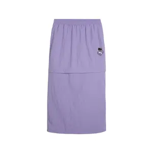 PUMA Womens X Hello Kitty Woven Maxi Skirt Casual Casual - Purple