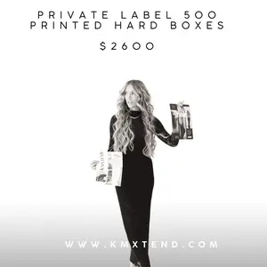 Private Label Hair Extensions Hard Branded Boxes