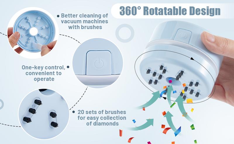 Desktop Vacuum Cleaner,Mini Table dust Sweeper Energy Saving,High Endurance up to 90 mins,Rotatable Design for Keyboard/Home/School/Office(Charging version)