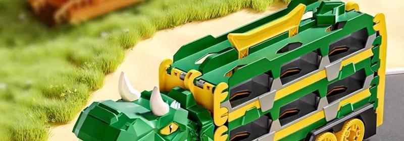 Dinosaur Transport Truck Toy for Toddlers – 12 Die-Cast Cars, Transforms into Dino, Perfect Gift for 3-6 Year Old Boys Transforming Dinosaur Transport Truck