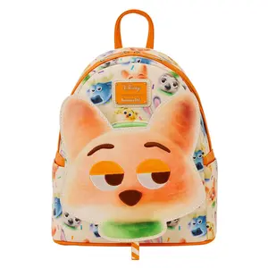 Loungefly Disney Zootopia 2 Nick Wilde Cotton Candy Cosplay All-Over Print Mini Backpack
