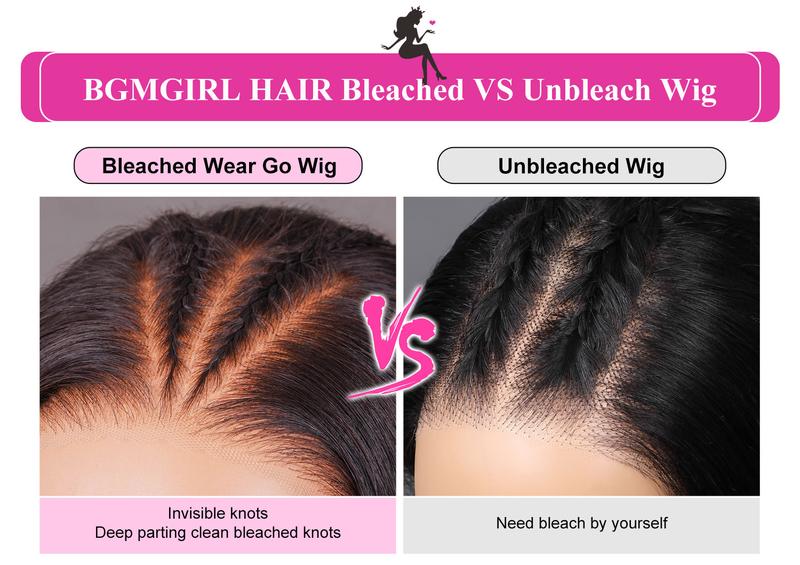 [Clearance Sale] BGMgirl Ocean Wave Pre Bleached  6*4 Wear Go Glueless 180% Density Pre Plucked Pre Cut HD Lace Closure Human Hair Wig e Cut HD Lace Closure Human Hair Wig TikTokShopBlackFriday