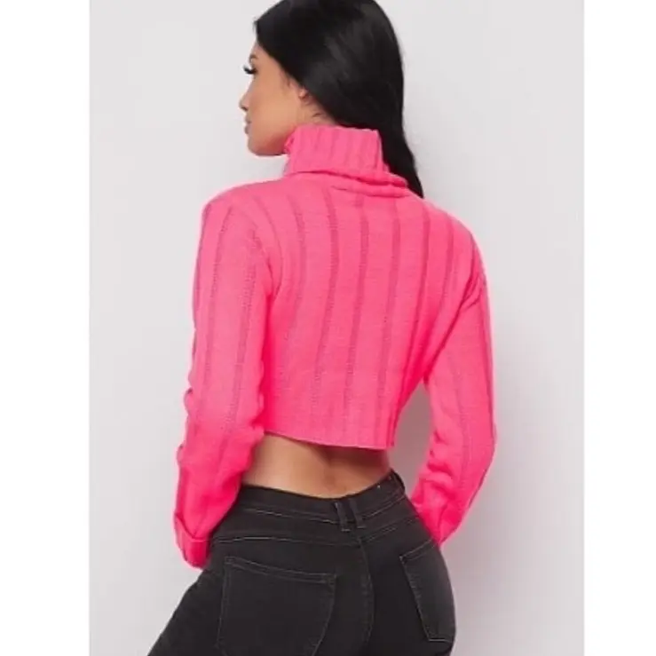 Turtleneck Cropped Sweater