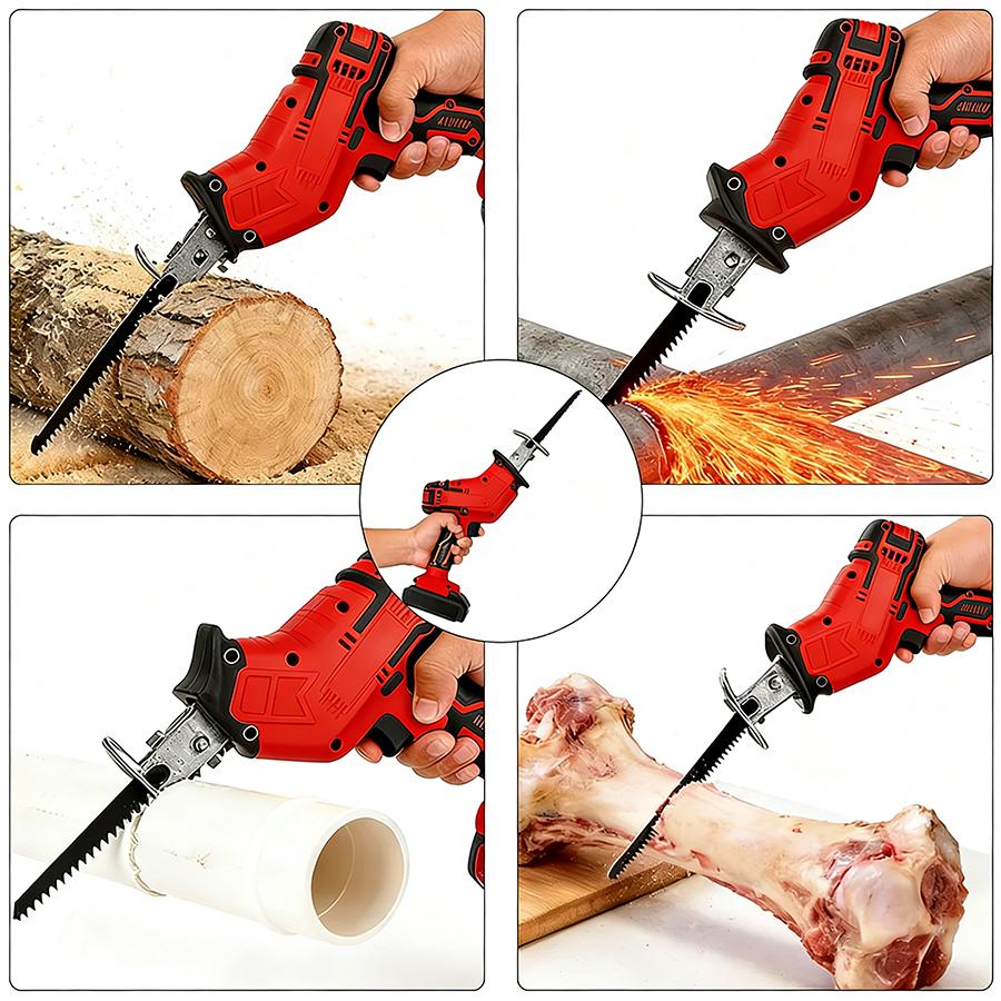 Reciprocating Saw for 36V Battery, 3 Variable Speed, Brushless Tool-Free Blade Change, 4 Saw Blades for Metal Wood PVC Cutting