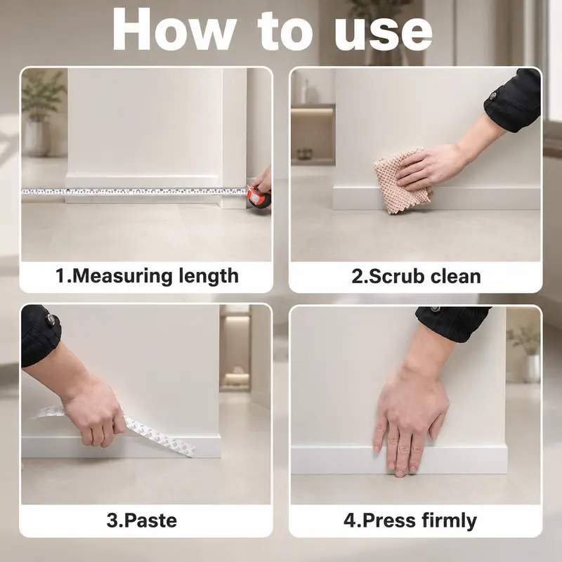 32.8Ft Adhesive Weather Stripping - 1.38in Width Draft Stopper Insulation Tape for Doors, Windows, Shower Sealing