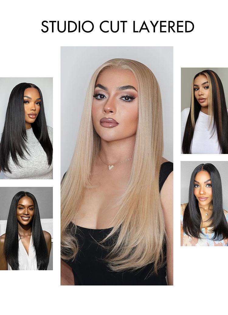 LUVME Effortlessly Chic Layered Haircut Wavy Glueless HD Minimalist Lace Short Wig Black Friday Sale — Save Big Now!