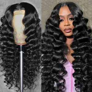 ALI LOVE 13x4 Ready Go Wig Glueless Wig Loose Deep Wave Wig Lace Front Wigs 5×5 Ready Go Wigs Loose Deep Wave Wig Human Hair Wigs Pre Plucked Transparent Lace Wigs