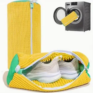 Laundry Shoe Washing Bag for Washing Machine - Protect Your Footwear during the Wash Accessories shoe washing,Mesh Accessory mesh laundry Grey