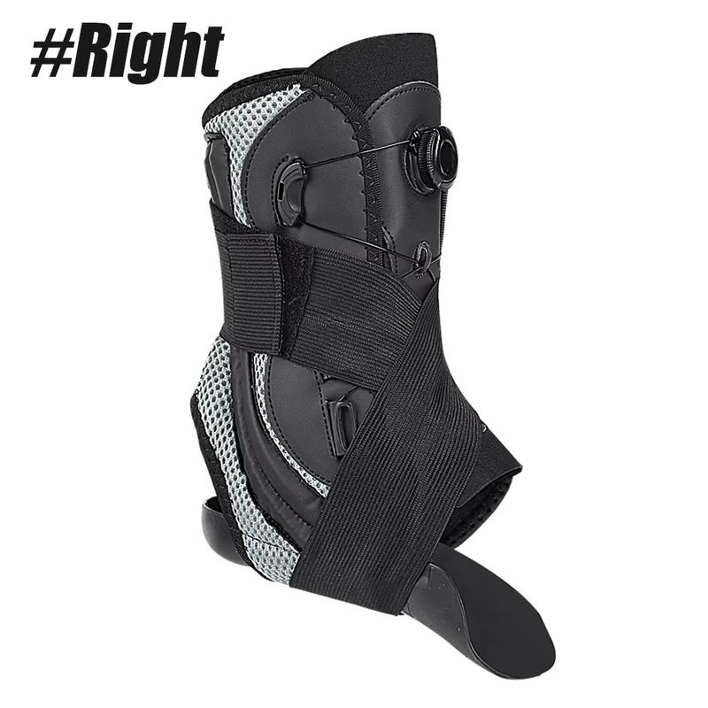 Adjustable Ankle Support Brace with BOA Dial, Sports protective gear - Features Breathable Mesh Design, Suitable for Running, Sports, and Other Activities