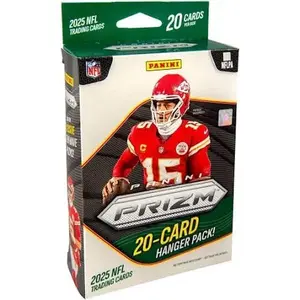 2025 Prizm Football Hanger Box- Green Wave Parallels Sports Trading Cards