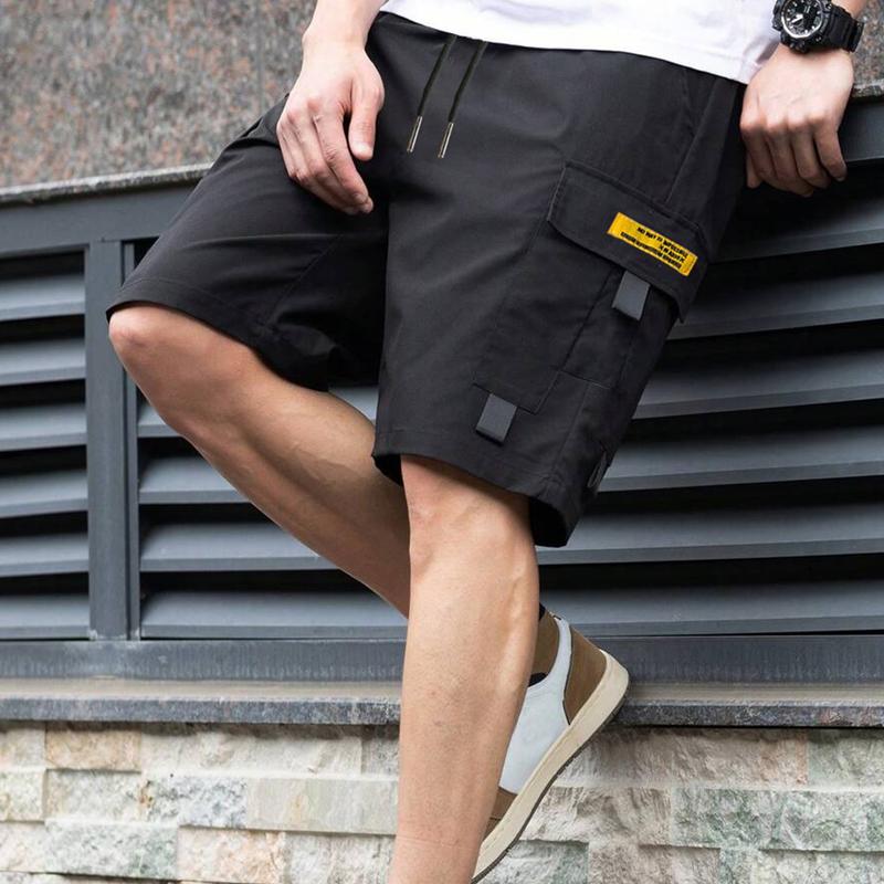 Men's casual shorts | Essential shorts for outings, suitable for casual outfits, lightweight and breathable, with flap pockets on both sides - fashionable and versatile, regular fit - slight stretch, comfortable fabric, trendy style
