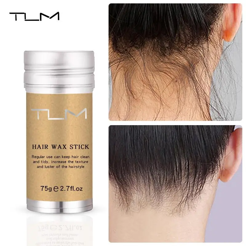 Professional Hair Wax Stick For Wigs Women Men Fixed Fluffy Smooth Broken Hair Artifact Styling Appliances Hair Gel Cream 75g