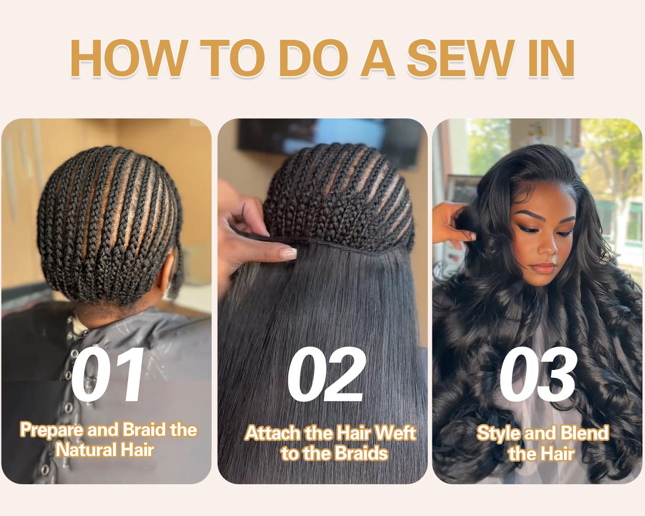 MISSTOO 15A 100% Brazilian Human Hair Body Wave Bundles Unprocessed Remy Hair Weave Sew In/Quick Weave Hair Bundles