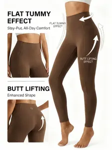 SculptCurve Butter Soft Scrunch Butt Workout Leggings 25"/28" No Front Seam High Waisted Yoga Pants Booty