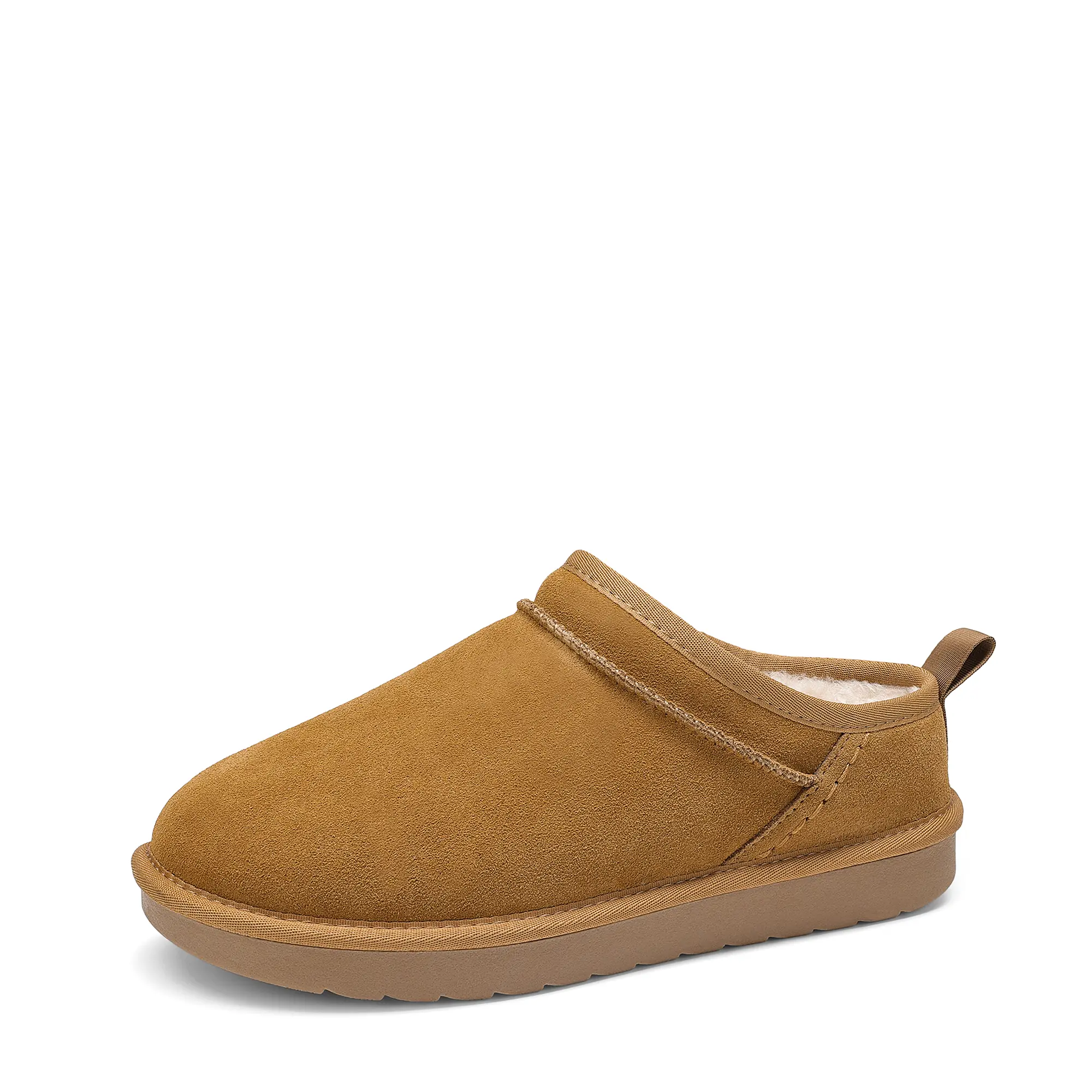 DREAM PAIRS Women's Genuine Suede Slip On Slippers | Indoor Outdoor Slipper Cozy Home Comfy Winter Cute Warm Memory Foam Furry Shoes FuzzyEasy Ankle Boots,shoes for back to school,back to school shoes