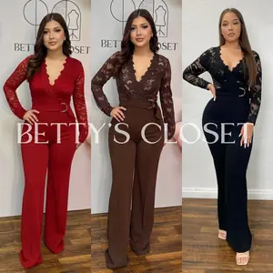 Lucero Lace Long Sleeve Jumpsuit