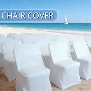 10/30/50/100 pcs High-Quality Stretchable Foldable Chair Covers – Wedding Decor Essential – Wedding Supplies Clearance, suitable for party supplies, birthdays, camping, and Halloween decorations