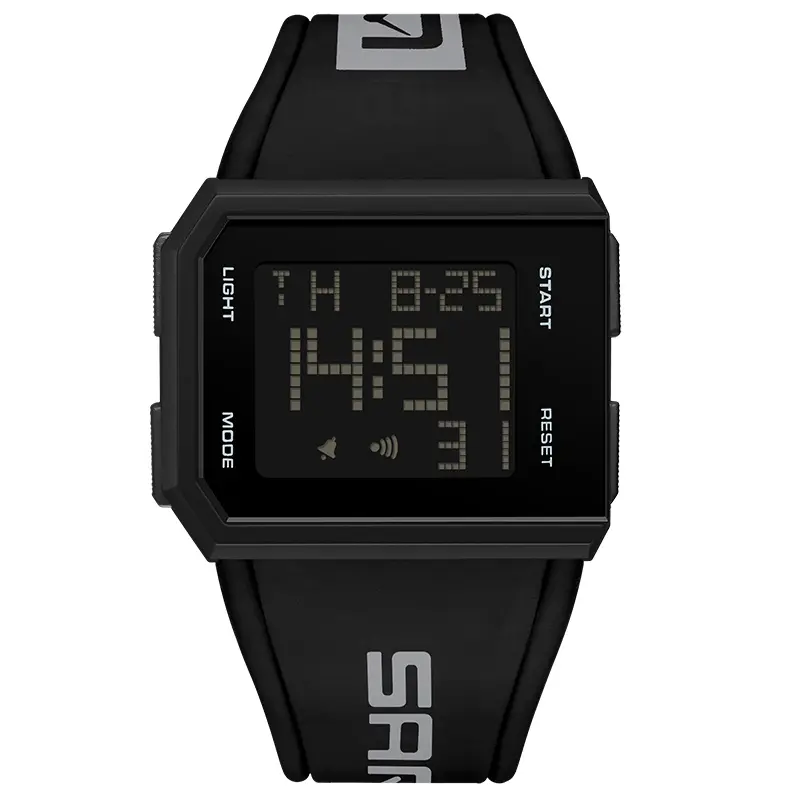 Men's Shock Resistant Alarm Digital Watch - Waterproof, LED Luminous, Countdown, Sports Stopwatch Timer, Ideal Gift for Outdoor Enthusiasts, Black Digital Fashion Men's Wristwatch Accessory, Alarm Digital Watches
