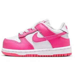 Toddler's Nike Dunk Low White/Laser Fuchsia (FB9107 102) Toddler's Nike Dunk Low White/Laser Fuchsia (FB9107 102)