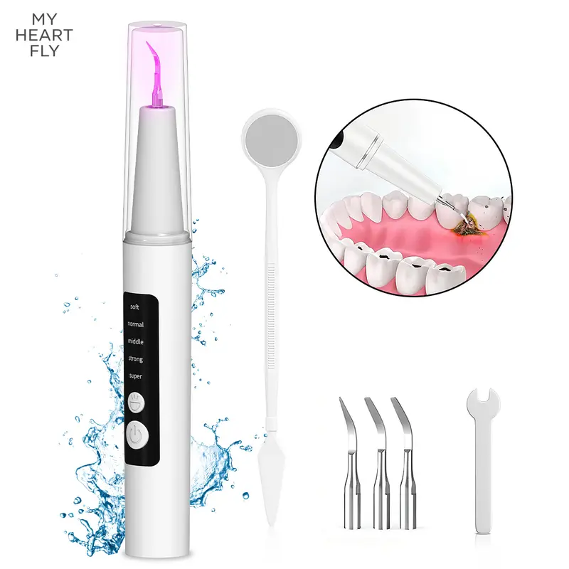 Rechargable Oral Plaque/Tartar Remover for Teeth, Dental Calculus Remover, Teeth Cleaning Kit with 5 Adjustable Modes, IPX7 Waterproof, Oral Care Tool for Adults, Pets (Cats/Dogs)