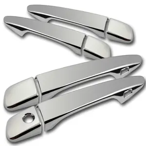 4PCS Chrome Door Handle Covers Caps Trim Compatible with LEXUS IS250 IS350 ES350 ES300H GS350 GS450H RX350 RX450H CT200H ( WITH SMART KEY HOLE ONLY)