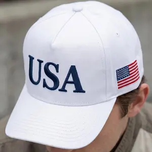USA MAGA Embroidered Cap – Make America Great Again Trump 45-47 Patriotic Adjustable Baseball Hat