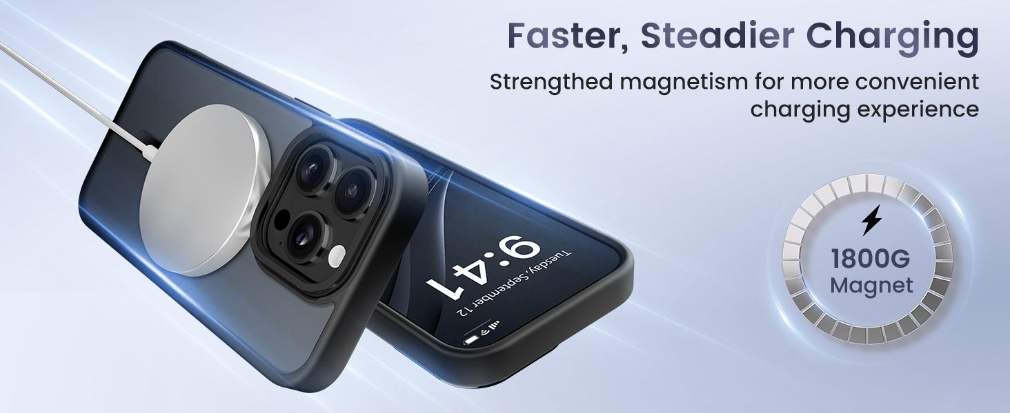 Shockproof Camera Lens Protectors & Stand Protective Phone Case For iPhone 17 Pro Max cases  16 15 14 13 12 Pro, MagSafe Durable Wireless Magnetic