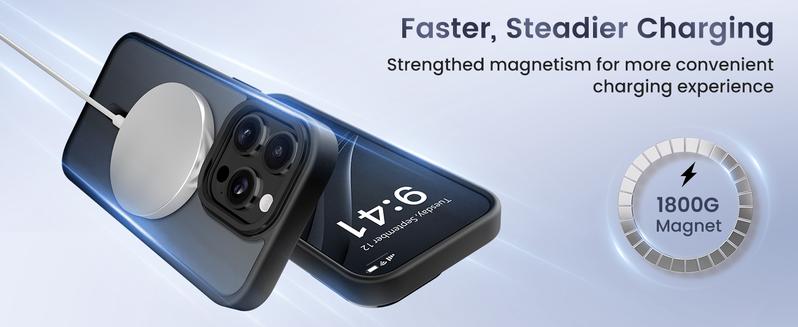 Shockproof Camera Lens Protectors & Stand Protective Phone Case For iPhone 17 Pro Max cases  16 15 14 13 12 Pro, MagSafe Durable Wireless Magnetic