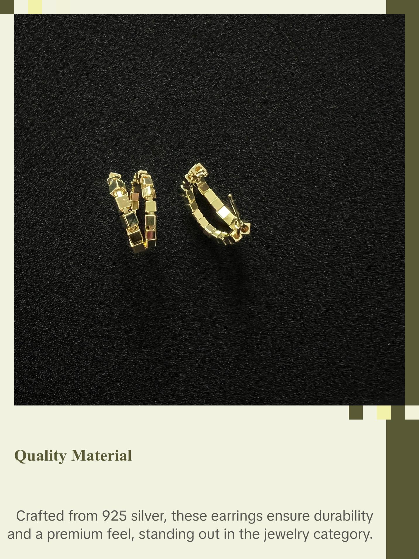 Double Hoop Silver Earrings