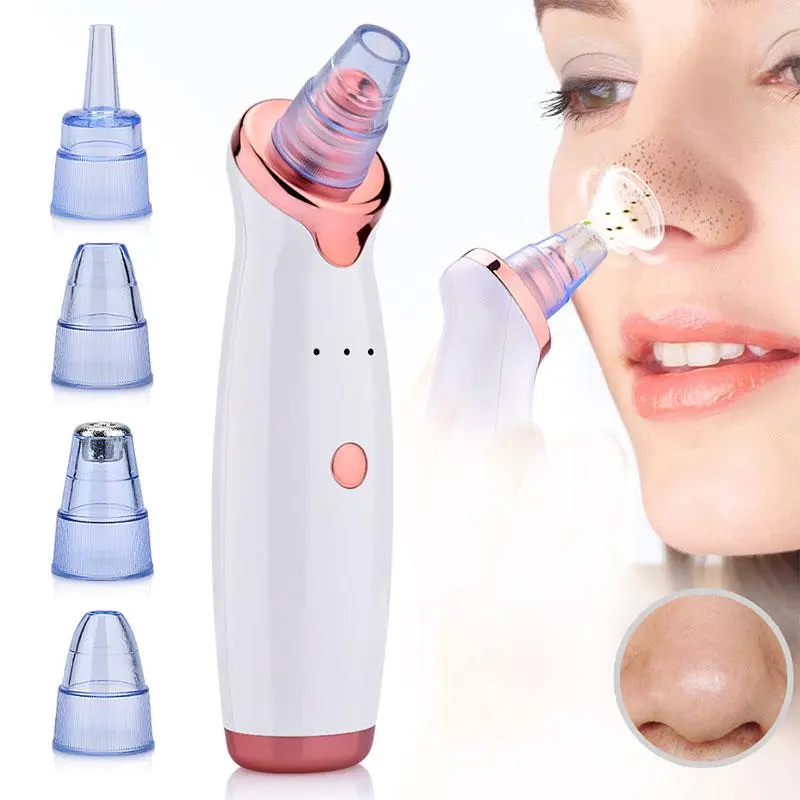 Electric Blackhead Cleansing Tool, Rechargeable Vacuum Pore Cleaner, Cordless Beauty Instrument, 3 Adjustable Suction Facial Beauty Instrument, Facial Pore Cleaning, Facial Skin Care for Women, Blackhead Remover Tool