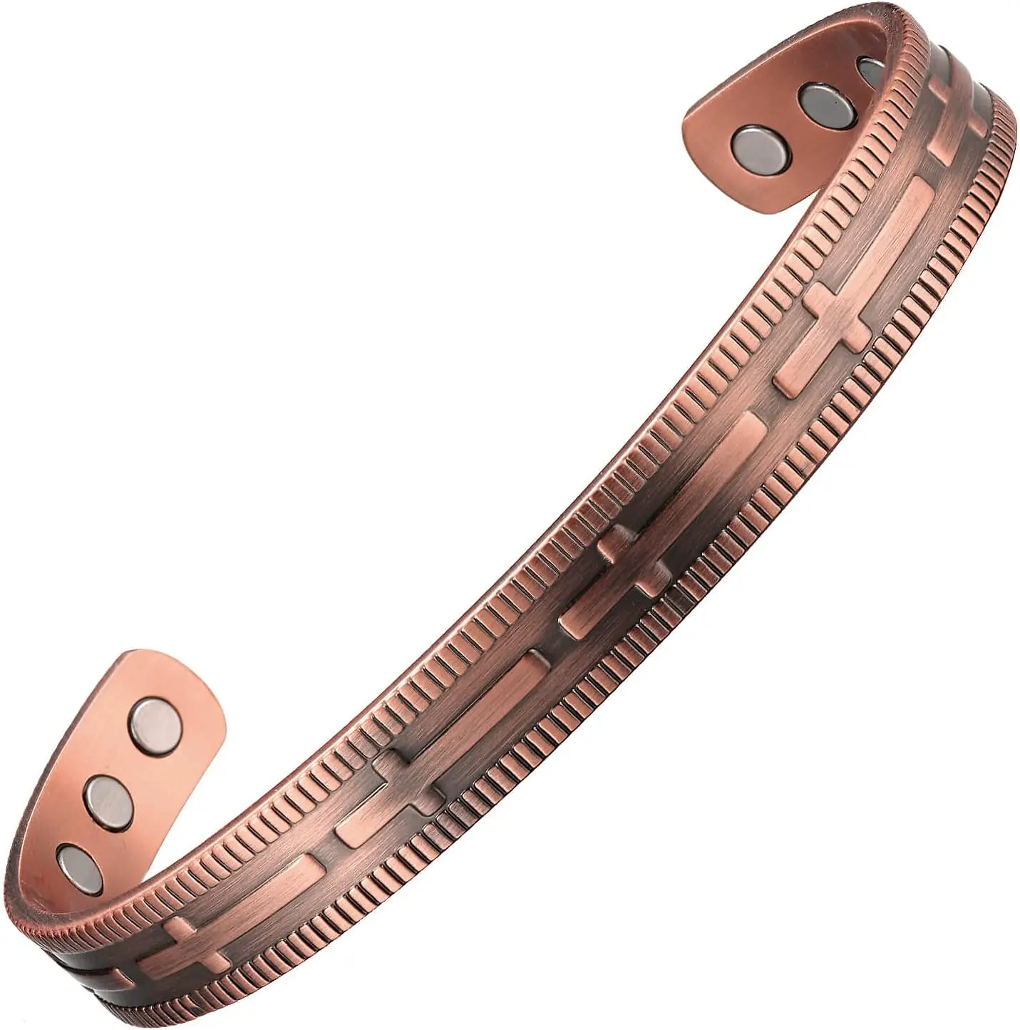 Copper Bracelet for Men and Women-Copper Magnetic Bracelets | 99.9% Solid Pure Copper, Ultra Strength Magnets, Magnetic Therapy, Mother, Father, Adjustable Cuff, Jewelry Gift