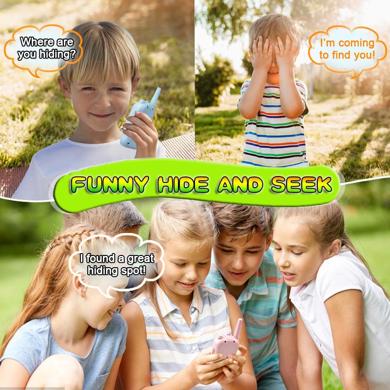 Kids Video Walkie Talkies Toys 2 Pack Long Range Communication with Camera Ideal for 3-12 Year Olds Colorful Audio for Outdoor Indoor Play Holiday Christmas Gifts