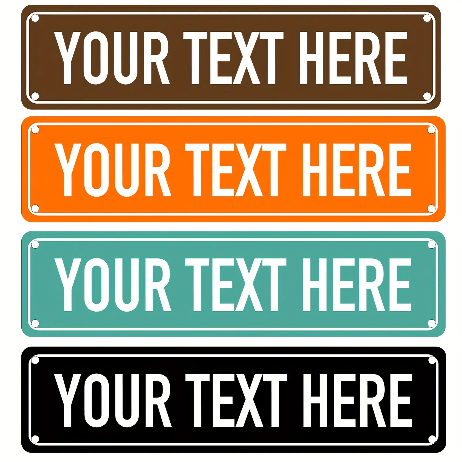 1pc Custom Personalized Street Sign, Create Your Own with Name or Message for Indoor/Outdoor Use, 12 Color Choices - S-CUS002 16*14cm / 40x10in Tinsel Decor (Halloween & Christmas), Christmas Decor, Customized Decoration, Wall Decor