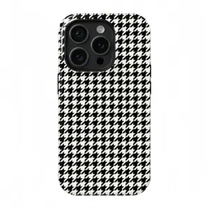Houndstooth Durable Shockproof Cellphone Case - Scratch-Resistant, Wear-Resistant Fashionable Protection for iPhone 17 ProMax, 16 ProMax/Pro/Plus, 15, 14, 13 - Handheld Mobile Devices Shell, Electronics Accessories, Gift Option