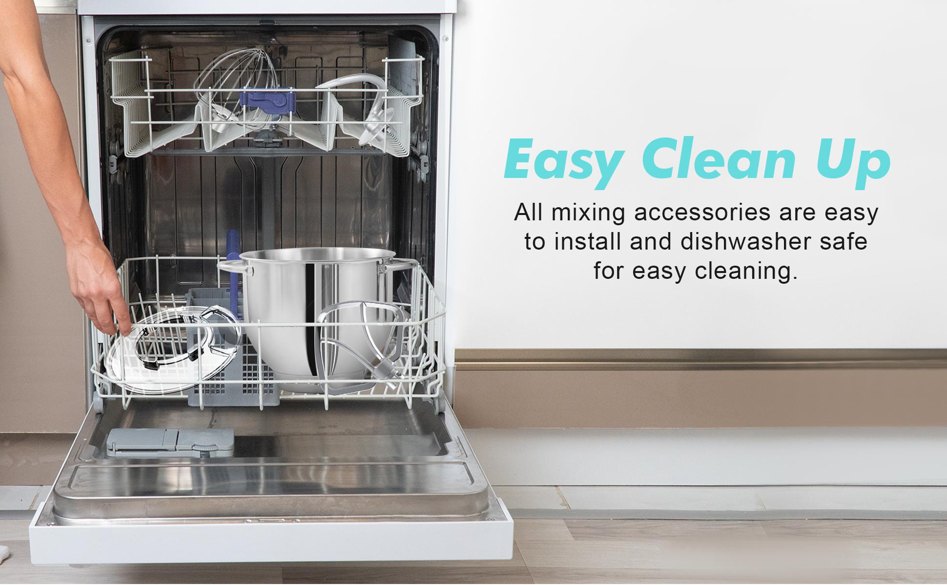 Aucma 6.5QT/8.5QT Stand Mixer with Upgraded Motor | 6-Speed Tilt-Head Electric Food Mixer with Stainless Steel Bowl Dough Hook Whisk & Beater for Baking & Mixing Kitchen Appliances