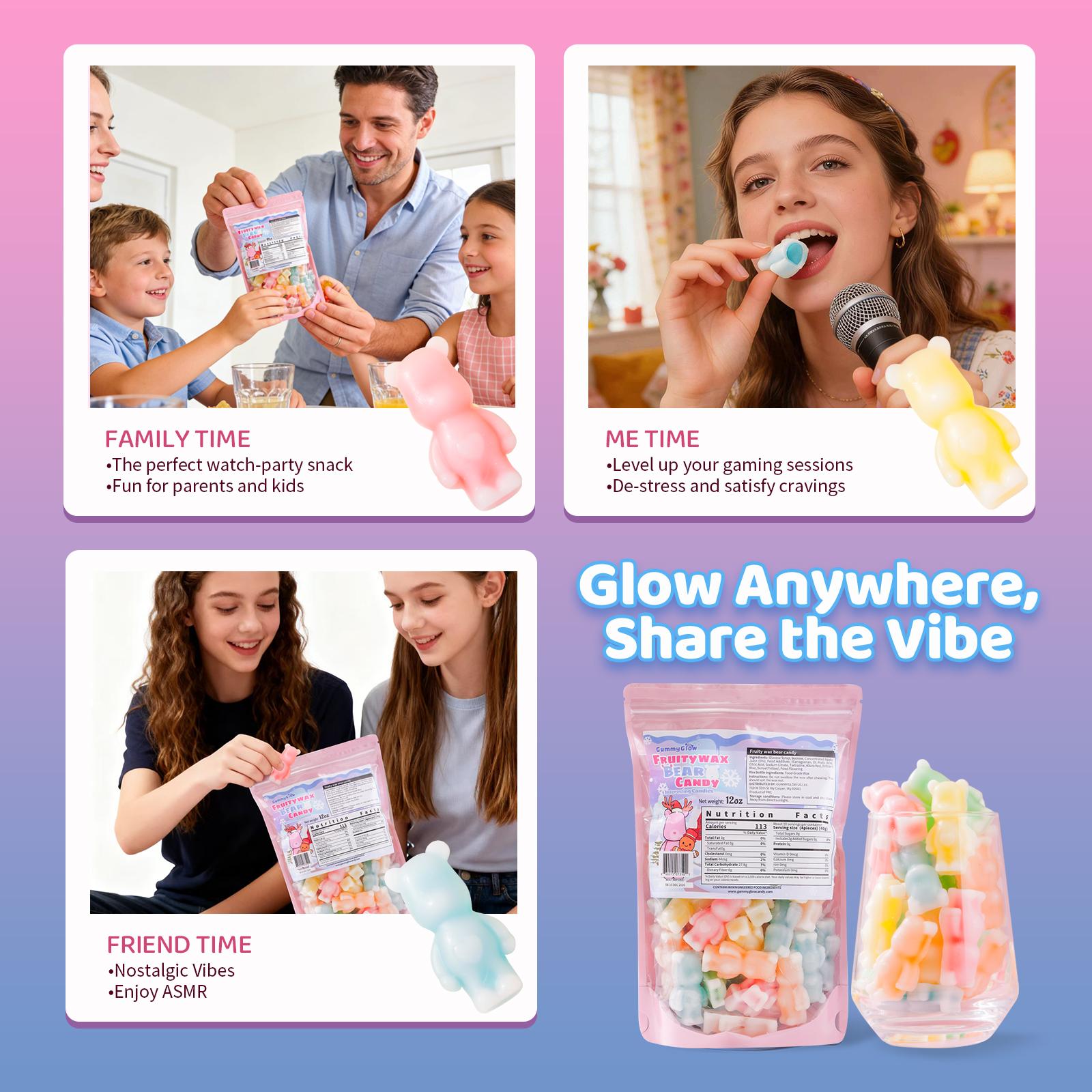 Fruity Wax Bear Candy X Fruit Gummies, Essentials for a Spring Picnic