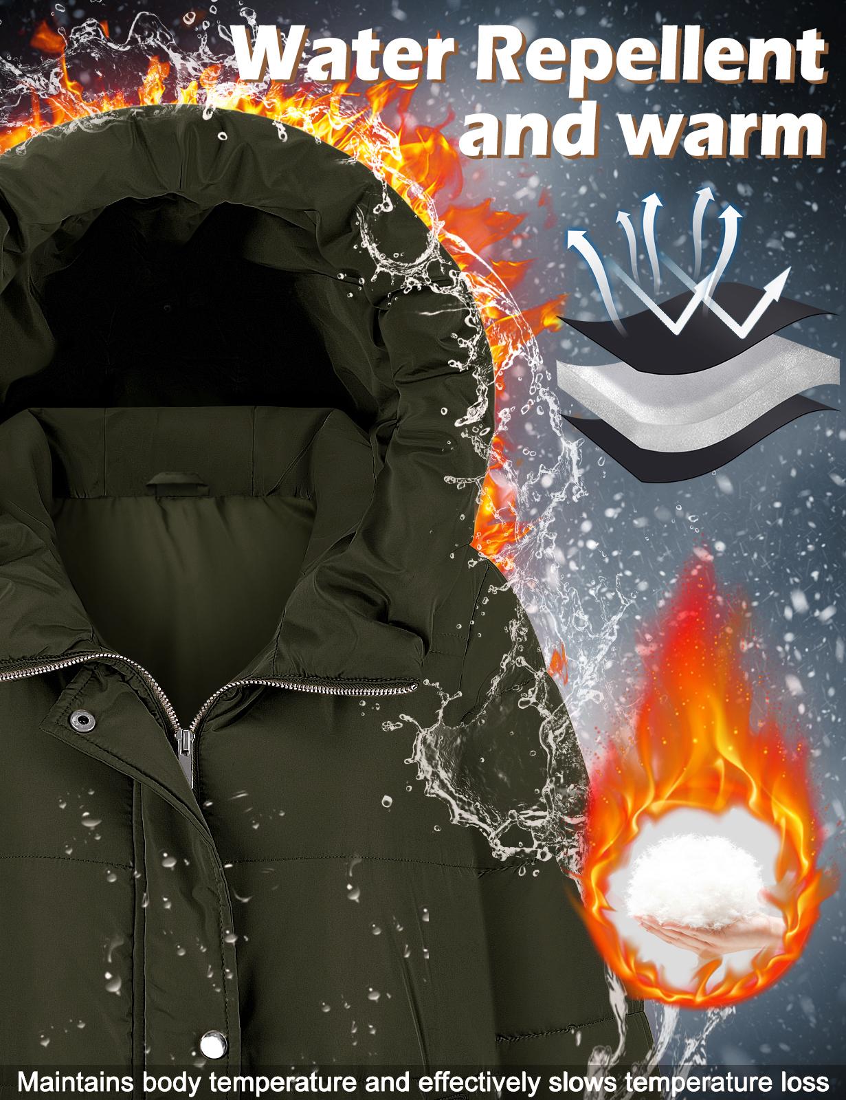 UMIPUBO Womens Winter Long Puffer Coats Down Thicken Warm Quilted Jacket Mid-Length with Side Zipper and Hood Outerwear UMIPUBO Womens Winter Long Puffer Coats Down Thicken Warm Quilted Jacket Mid-Length with Side Zipper and Hood Outerwear