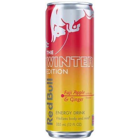 Red Bull Fuji Apple and Ginger Winter Edition Energy Drink (24 Cans) SEALED