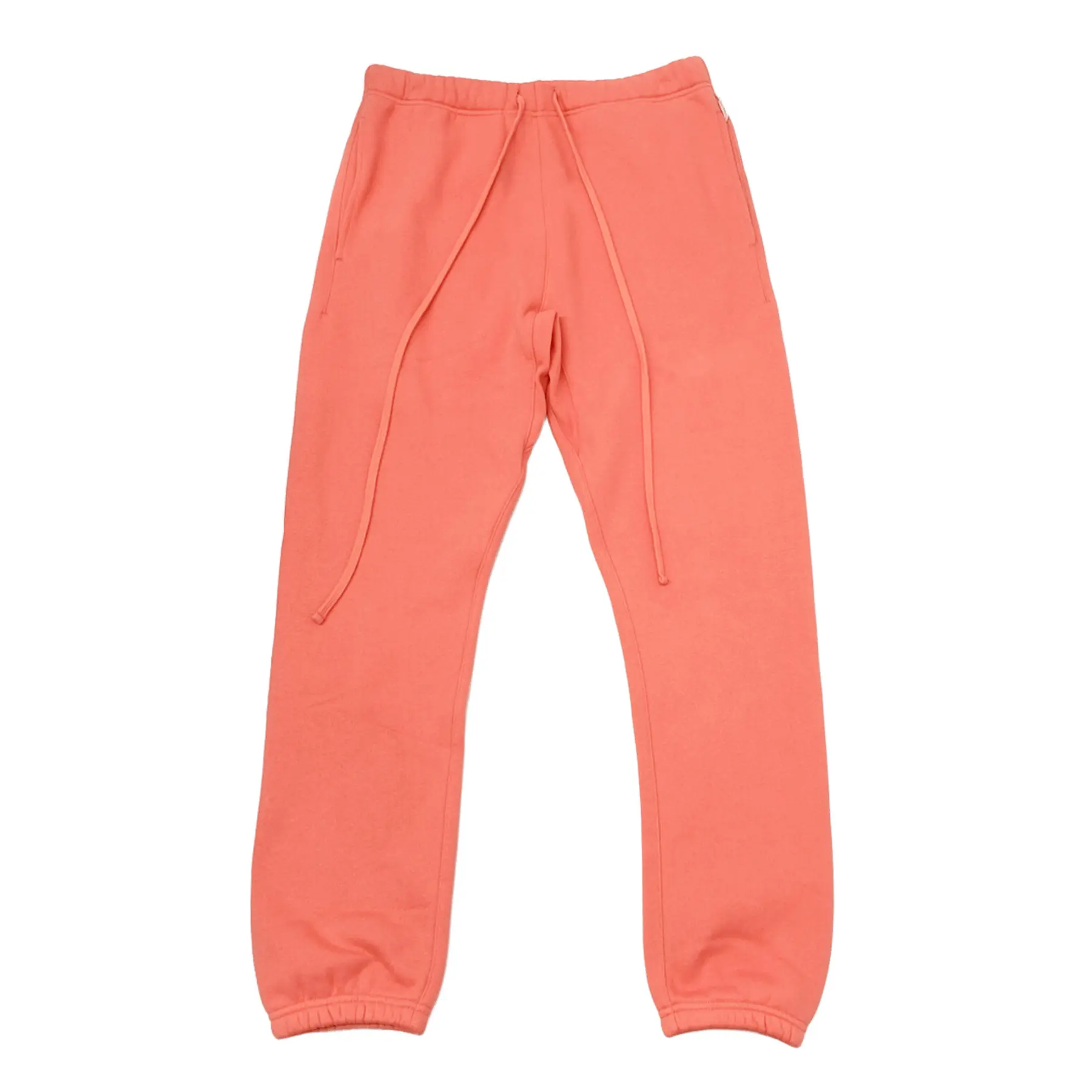 Unisex Oversized Sweatpants, Coral Baggy Drawstring Joggers for Men Women, Casual Streetwear Loose Pants with Pockets, Coral Sweatpants