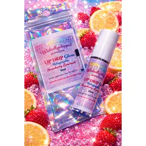 Wickedly whipped wonders Lip drip strawberry  lemonade  holographic lip gloss ￼